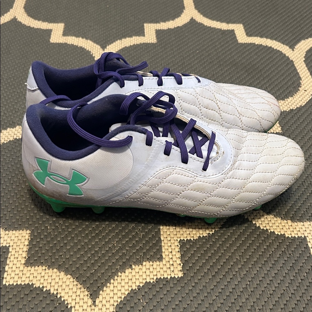 Under Armour Women’s Soccer Cleats - White and Purple